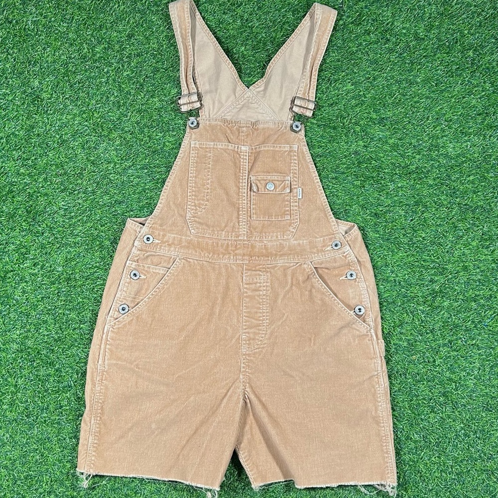 Light khaki Old Navy corduroy Overall shorts